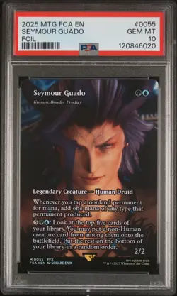 2025 MTG FINAL FANTASY: THROUGH THE AGES FOIL #0055 SEYMOUR GUADO PSA 10 - Image 1