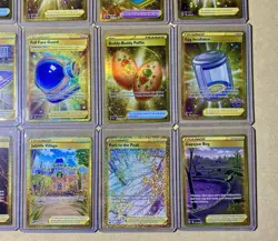 Pokemon Amazing 24 Card Gold Secret Rare Full Art Trainer Item Lot All Cards NM - Image 5