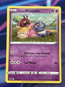 Pokemon TCG - Galarian Slowpoke Cosmos Holo - Promo SWSH126 NM - Image 1