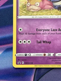 Pokemon TCG - Galarian Slowpoke Cosmos Holo - Promo SWSH126 NM - Image 5