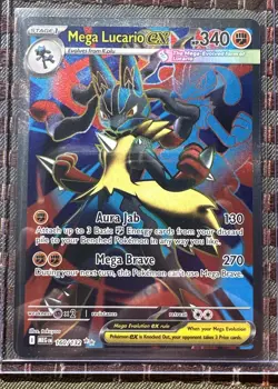 Pokemon TCG Mega Lucario EX 160/132 Ultra Rare Holo NM Mega Evolutions Full Art - Image 1