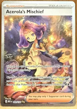 Acerola’s Mischief SIR 183/132 - Pokemon Mega Evolutions - NM - Image 1
