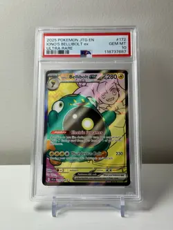 PSA 10 IONO’S BELLIBOLT EX 172/159 JOURNEY TOGETHER ULTRA RARE POKEMON - Image 1