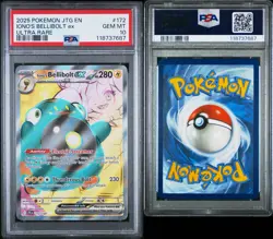 PSA 10 IONO’S BELLIBOLT EX 172/159 JOURNEY TOGETHER ULTRA RARE POKEMON - Image 5