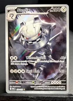 Steelix 150/132 Illustration Rare Pokemon Mega Evolution NM - Image 1