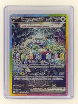 Terapagos ex 170/142 Pokemon SV07: Stellar Crown Special Illustration Rare NM - Image 1