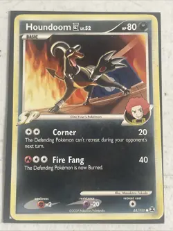 Pokemon TCG Houndoom 65/111 RR Rising Rivals MP - Image 1