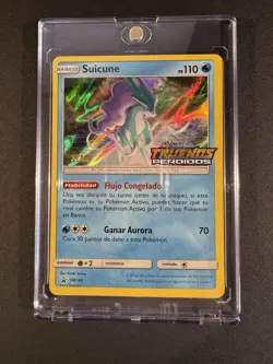 Pokemon Suicune SM149 S&M Lost Thunder STAFF Prerelease - Spanish - Image 1