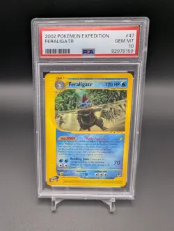 2002 POKEMON EXPEDITION #47 FERALIGATR PSA 10 - Image 1