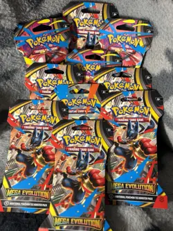 NEW Sealed Pokemon TCG Mega Evolution Sleeved Booster Packs - x10 Booster Packs - Image 1