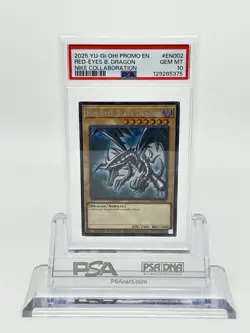 PSA 10 Yugioh Red-Eyes Black Dragon Nike Worlds Promo NKC1-EN002 Collaboration - Image 3