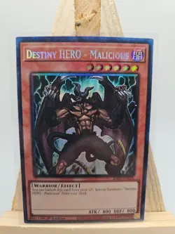 Yu-Gi-Oh! TCG Destiny Hero Malicious RA03-EN001 Prismatic Collector's Rare - Image 1