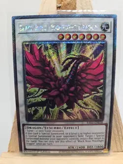 Yu-Gi-Oh Black Rose Moonlight Dragon Platinum Secret Rare RA03-EN038 Near... - Image 1