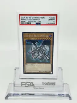 PSA 10 Yugioh Red-Eyes Black Dragon Nike Worlds Promo NKC1-EN002 Collaboration - Image 3
