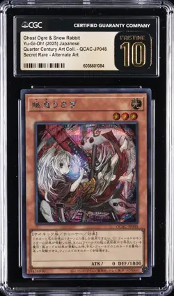 2025 YU-GI-OH! JPN SR #QCAC-JP048 GHOST OGRE & SNOW RABBIT CGC 10 PRISTINE - Image 1