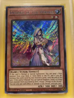 YuGiOh DIVINER OF THE HERALD #LIOV-EN000 🔥PSA 9 MINT🔥1st ED-2021 SECRET RARE - Image 3