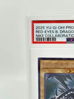 PSA 10 Yugioh Red-Eyes Black Dragon Nike Worlds Promo NKC1-EN002 Collaboration - Image 4