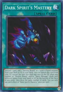 x3 Dark Spirit's Mastery - LDS3-EN017 - Common - 1st Edition Yu-Gi-Oh! M/NM - Image 1