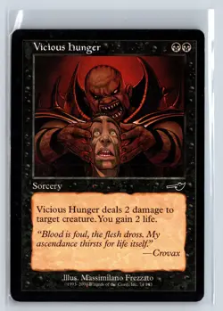 VICIOUS HUNGER - MTG Magic the Gathering Card - Nemesis - Common - Image 1