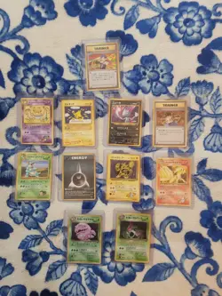 11 Cards - 9 Rare 2 HOLO Japanese WoTC Pokemon Card Vintage Collection Lot - Image 1