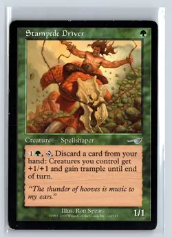 STAMPEDE DRIVER - MTG Magic the Gathering Card - Nemesis - Uncommon - Image 1