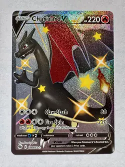 Pokemon TCG Charizard V Champions Path Holo Card 079/073 Secret Rare NM/M 2020 - Image 1