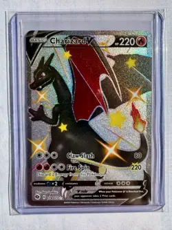 Pokemon TCG Charizard V Champions Path Holo Card 079/073 Secret Rare NM/M 2020 - Image 3