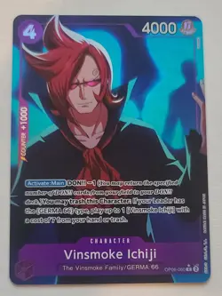 Vinsmoke Ichiji Foil (Full Art) - OP06-060 - PRB-01 - One Piece Card Game N/M - Image 1