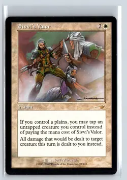 SIVVI'S VALOR - MTG Magic the Gathering Card - Nemesis - Rare - Image 1