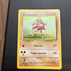 Hitmonchan Holo Rare Base Set Unlimited 7/102 Pokemon Card Vintage 1999 NM/LP - Image 1