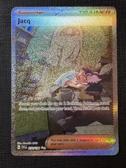 Pokemon TCG Jacq Scarlet & Violet Base Set Holo Card 250/198 NM Condition - Image 1