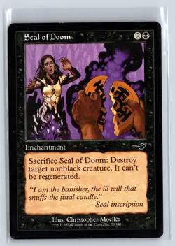 SEAL OF DOOM - MTG Magic the Gathering Card - Nemesis - Common - Image 1