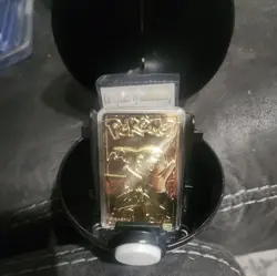 Pokemon Pikachu 23k Gold Plated Trading Card 1999 Limited Edition burger king - Image 1