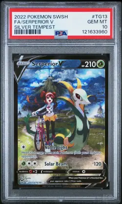 Serperior V PSA 10 English Pokemon Card TG13/TG30 Silver Tempest 2022 Alt Art - Image 2