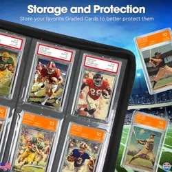 JoyHood Premium Card Binder - 6 Slot Holder for 60 PSA Slabs, CGC/PCG Compatible - Image 5