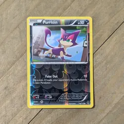 Purrloin - 56/119 - Common Reverse Holo - Phantom Forces - NM Pokemon Card - Image 1