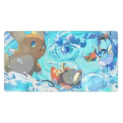Vaporeon - Board Card Game Pokemon Playmat Game Mousepad Play Mat of TCG 3909 - Image 2