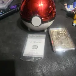 Pokemon Pikachu 23k Gold Plated Trading Card 1999 Limited Edition burger king - Image 1