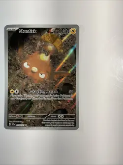 Stunfisk 202/191 Sv08: Surging Sparks Holo Pokemon TCG Illustration Rare Card - Image 4