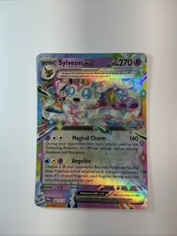 Sylveon ex 041/131 Prismatic Evolutions Holo TCG Pokemon Card English - Image 1