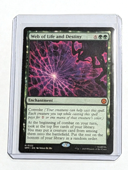 MTG Marvel Spider-Man Web of Life and Destiny Rare Enchantment SPM M0122 NM - Image 1