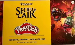 Play-doh Secret Lair Foil Mtg In Hand Squishful Thinking 2025 Extra Life - Image 1