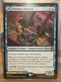 Norman Osborn (0039) Marvelâ€™s Spider-Man MTG | Legendary Creature - Image 1