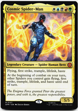 Cosmic Spider-Man [Marvel's Spider-Man] MTG Magic NM/M ⚪💧💀🔥🌳 - Image 3