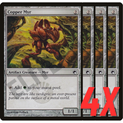 MTG Copper Myr (Scars of Mirrodin) 146/249 (NEAR MINT) (4X) - Image 1