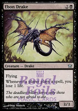 Ebon Drake 1x FOIL 5DN MTG Fifth Dawn Unommon MINT black - Image 1