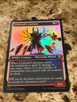 URABRASK'S ANOINTER Magic MTG Phyrexia: All Will Be One Showcase Foil - Image 1