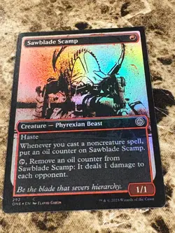 SAWBLADE SCAMP Magic MTG Phyrexia: All Will Be One Showcase Foil - Image 1