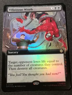 Villainous Wrath - Foil - Extended Art - SPM - MTG - EN - NM - 0259 - Image 1