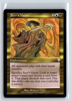 (2X) Seer's Vision Invasion Uncommon - MTG Magic the Gathering Card - Image 1
